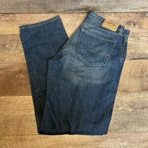 Levis Strauss Signature Jeans 34/34 Mens Blue Regular Straight Denim Medium Wash